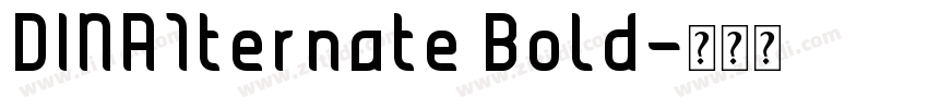 DINA1ternate Bold字体转换